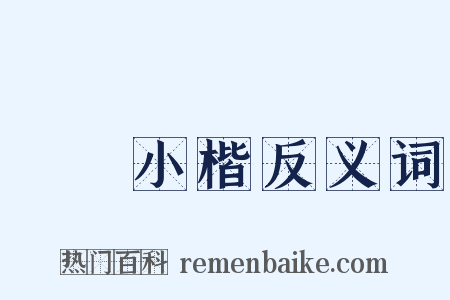 蠅頭小楷反义词是什么意思的图片